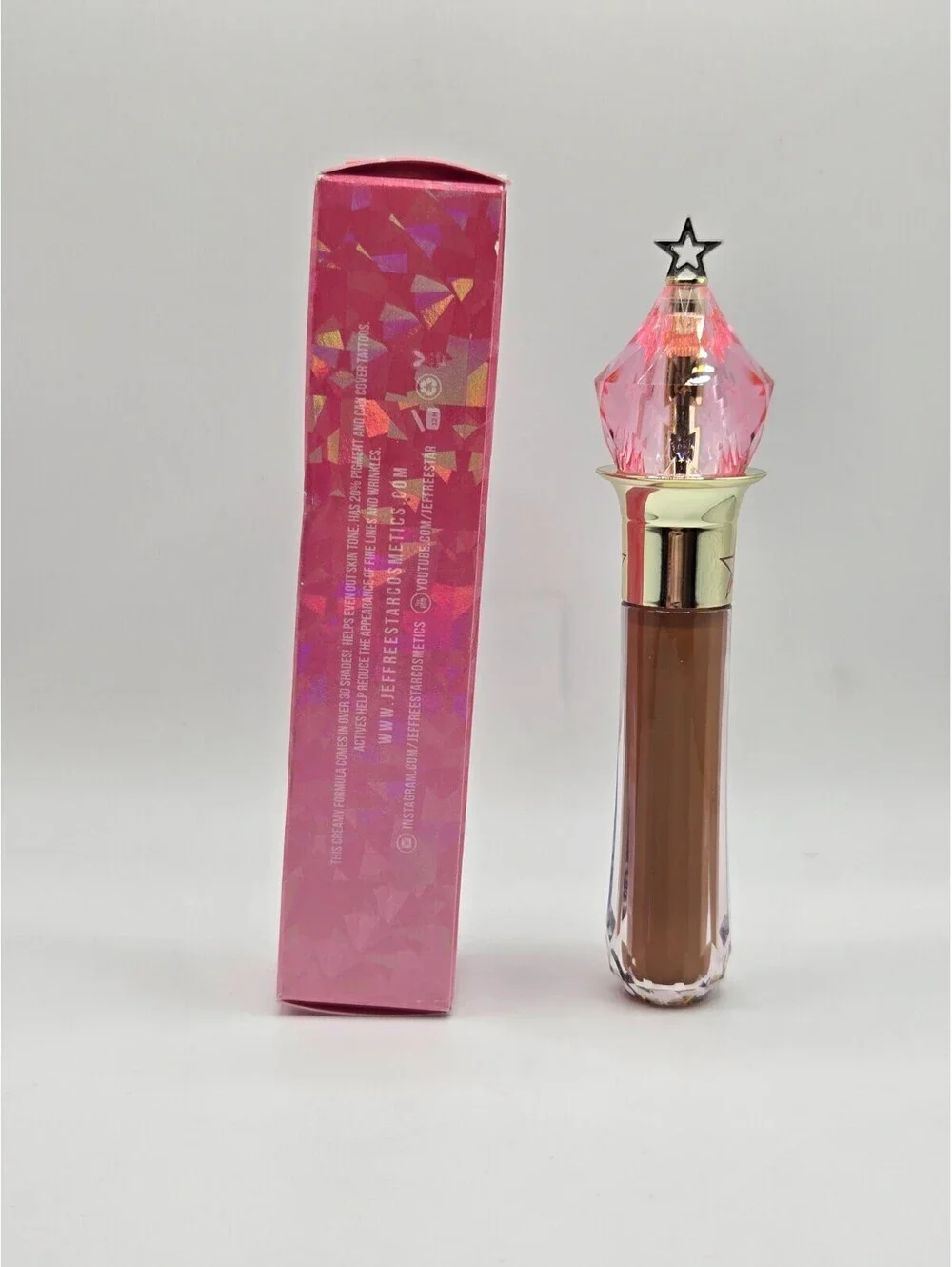 Jeffree Star Magic Star Liquid Concealer C23.5 Deep Skin Golden Red NIB New
